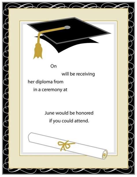 College Graduation Party Invitations Templates