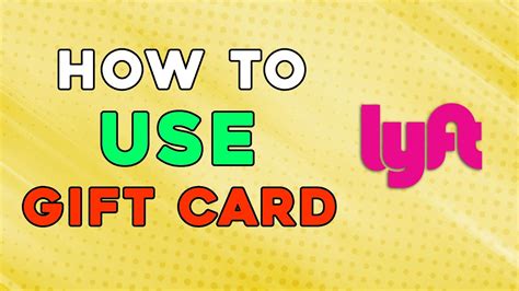 How To Use Lyft Gift Card Easiest Way Youtube