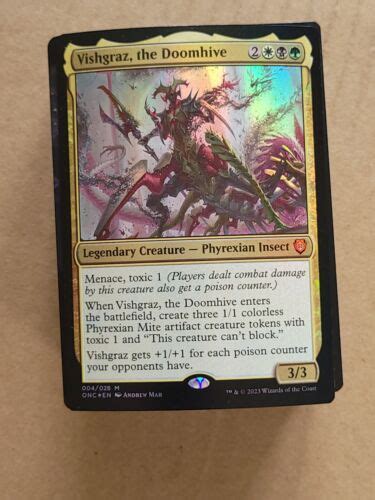 Custom Commander Deck Phyrexian Tribal Toxic Vishgraz The Doomhive