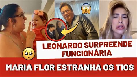 MARIA FLOR ESTRANHA OS TIOSLEONARDO SURPREENDE FUNCIONÁRIA DO