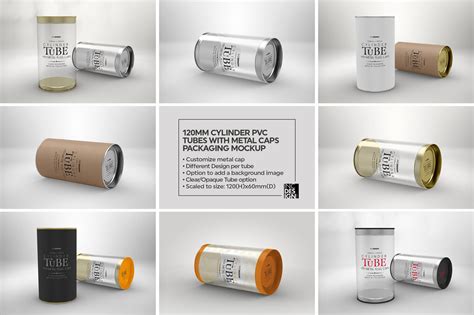 Cylinder Mm Tube Packaging Mock Up By Inc Design Studio Thehungryjpeg