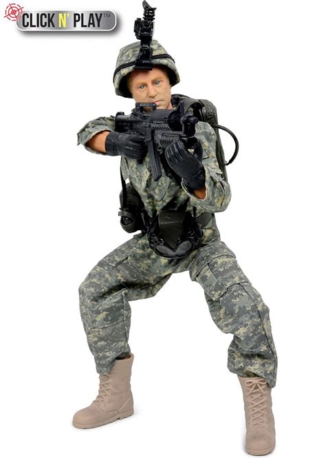 Snapklik Click N Play Military 12 Inch Action Figures Set