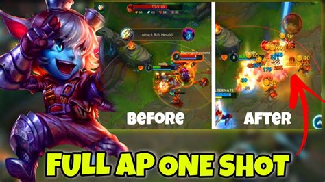 TRISTANA BUILD WILD RIFT FULL AP IS INSANE BROKEN ONE SHOT YouTube