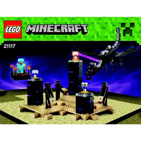 LEGO Minecraft The End Battle 21151 Ender Dragon Building Kit Includes ...