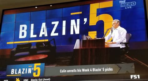 Colin Cowherd's Blazing 5 Results (2021) - Slackie Brown Sports & Culture