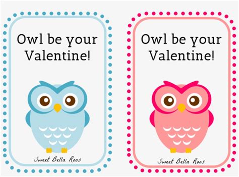 Owl Be Your Valentine Free Printable Sweet Bella Roos Cute Owl Clip