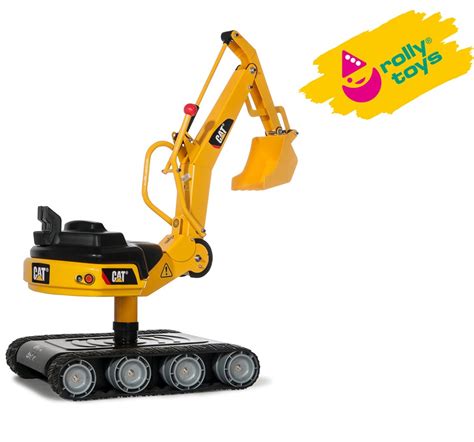 Rolly Toys rollyDigger CAT grävmaskin XL metallgrävmaskin roterar 360