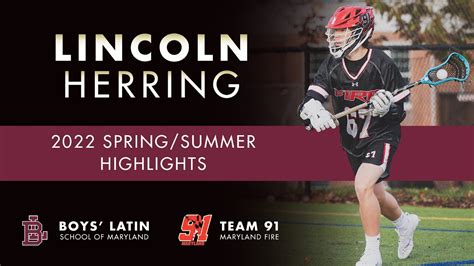 Lincoln Herring Spring Summer Lacrosse Highlights Youtube