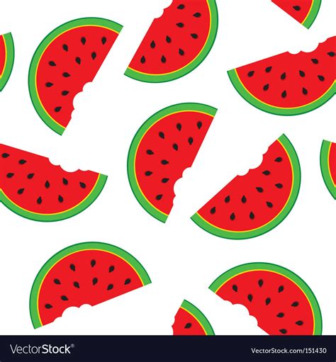 Watermelon pattern Royalty Free Vector Image - VectorStock