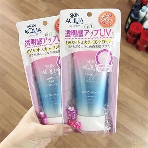 Kem Chống Nắng Skin Aqua Rohto Tone Up Uv Essence Spf50 Shopee Việt Nam