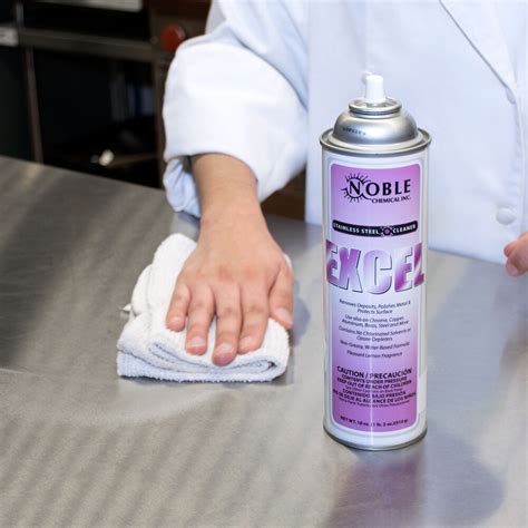 Noble Chemical Excel Stainless Steel Cleaner Metal Polish Ecolab