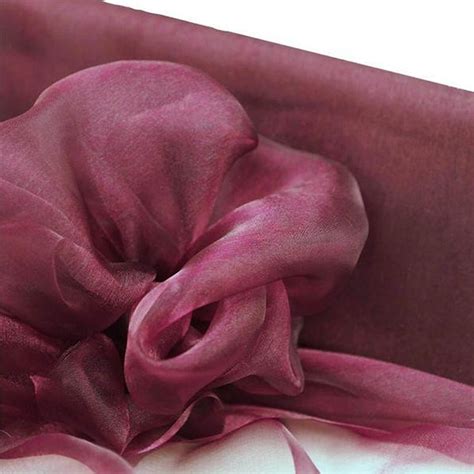 54 10 Yards Burgundy Solid Color Sheer Chiffon Fabric By The Bolt Efavormart