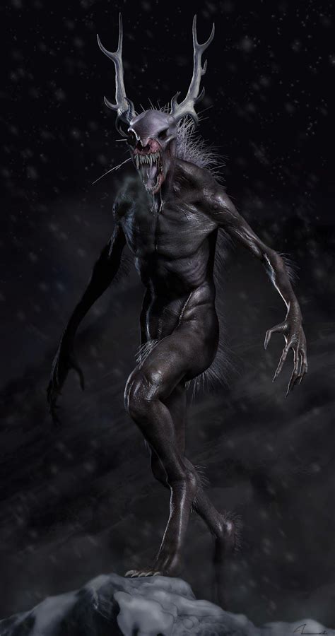 Wendigo Wendigo Fantasy Demon Fantasy Creatures