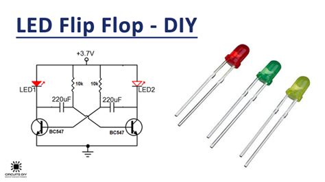 3 Volt LED Flasher Light Circuit Using Transistors