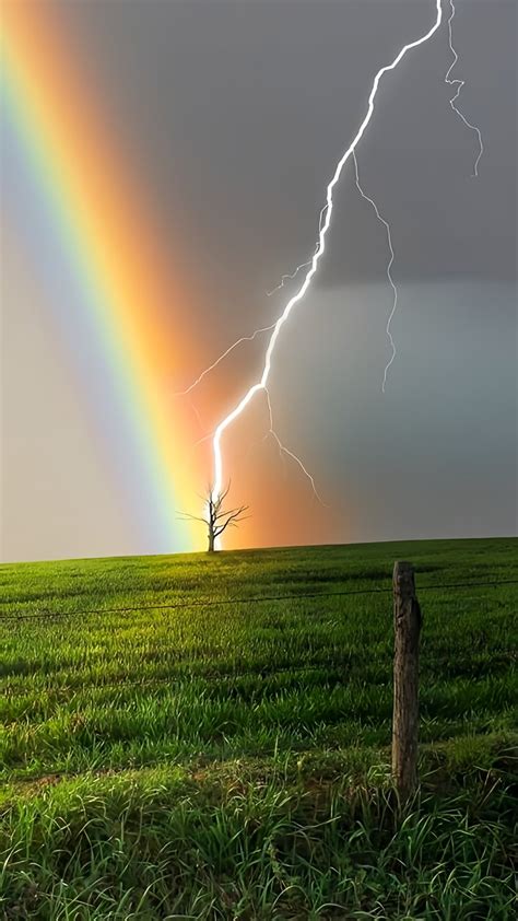 Solve Lightning Strikes Under The Rainbow Jigsaw Puzzle Online With