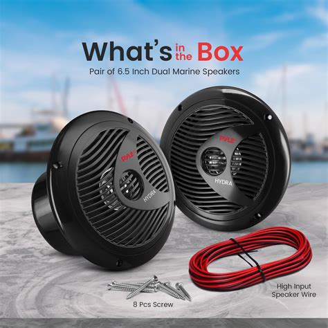 Snapklik Pyle Inch Dual Marine Speakers Way Waterproof