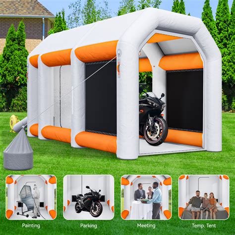 Edrosie Inc Portable Inflatable Paint Booth Large Spray Booth Car Paint ...