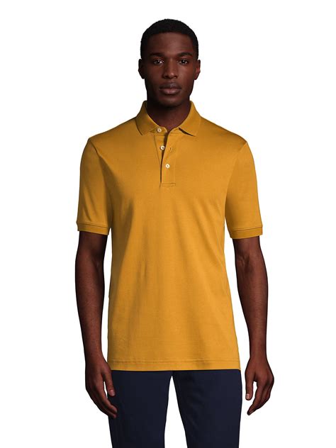 Lands End Mens Short Sleeve Super Soft Supima Polo Shirt