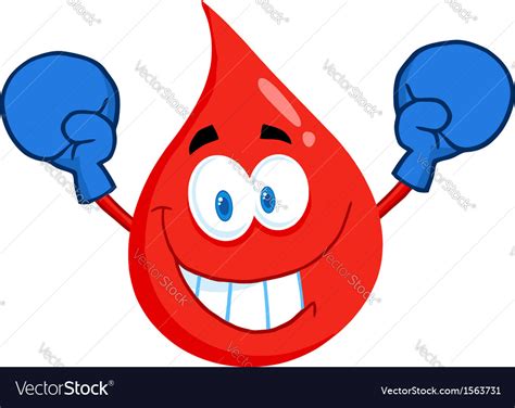 Blood Donation Cartoon Royalty Free Vector Image