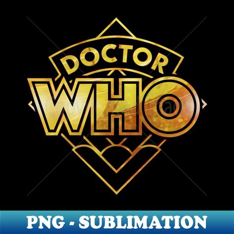 Doctor Who 60th Anniversary Gold Logo - Retro PNG Sublimatio - Inspire ...