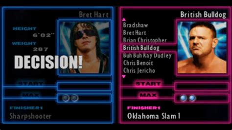 Wwf Smackdown 2 Know Your Role Mod Bret Hart Vs British Bulldog