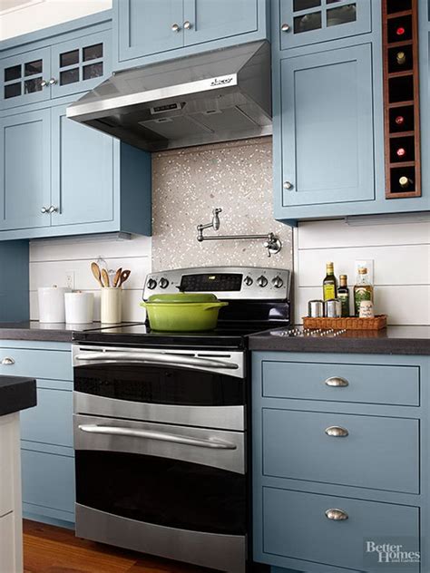 Kitchen Cabinet Paint Color With Gorgeous Blue For Creative Juice