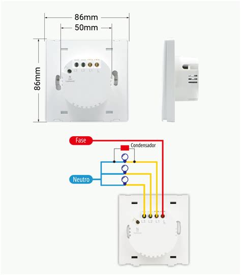 Interruptor WiFi Sem Neutro Triplo Smartfy