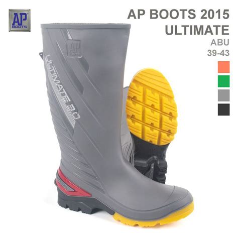 AP Boots Ultimate Abu Abu Sepatu Boot PVC 41