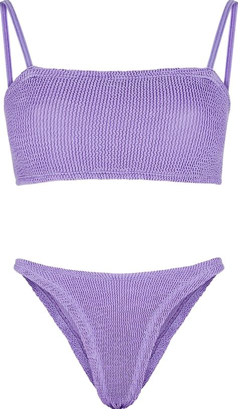 Hunza G Gigi Seersucker Bikini Shopstyle Two Piece Swimsuits