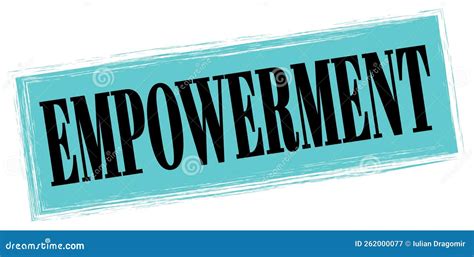 Empowerment Text Written On Blue Black Stamp Sign Stock Illustration