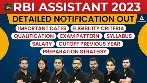 Rbi Assistant Notification Rbi Assistant Detailed Notification