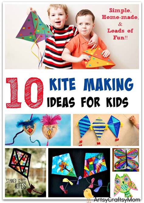 10 Simple Kite Making Ideas for kids - Artsy Craftsy Mom