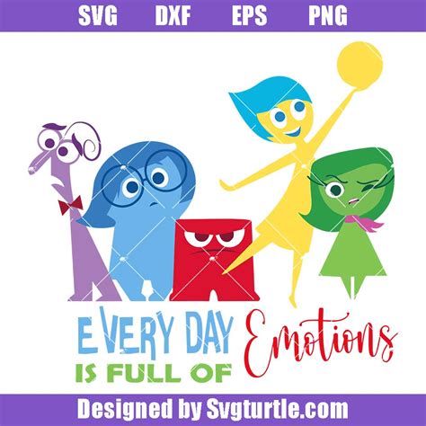 Inside Out SVG File Inside Out Characters Cute Easy