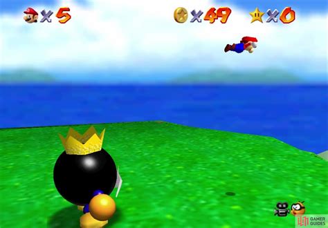 Big Bob Omb On The Summit Bob Omb Battlefield Super Mario 64