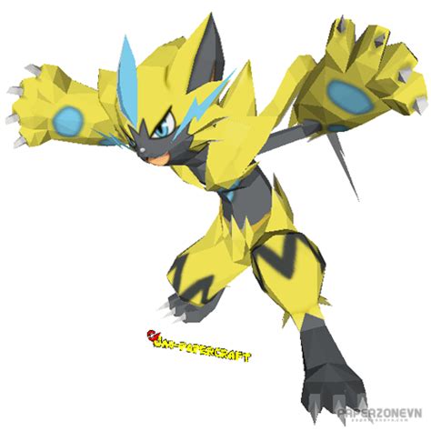 Pokemon Gen 7 807 Zeraora Ver 3 Paperzone Vn