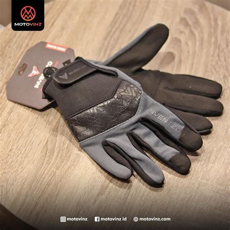 Jual Sarung Tangan Full Finger Inventzo Avro Black Grey Gloves All