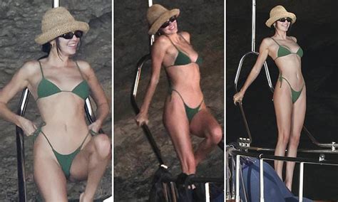 Kendall Jenner Sizzles In Skimpy Green Bikini As She Soaks Up The Sun