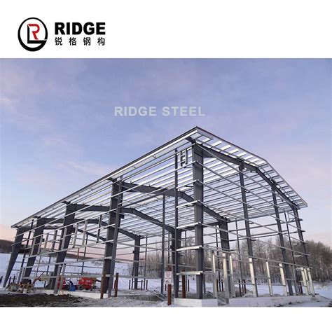 Industrial Metal Storage Shed Large Span Steel Structural Warehouse