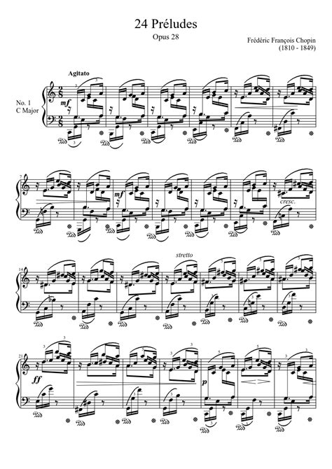 24 Préludes From Chopins Opus 28 Sheet Music For Piano Solo