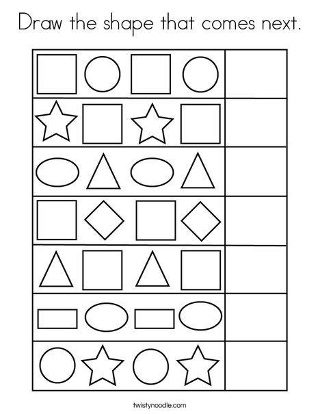 Pin On Pattern Worksheets