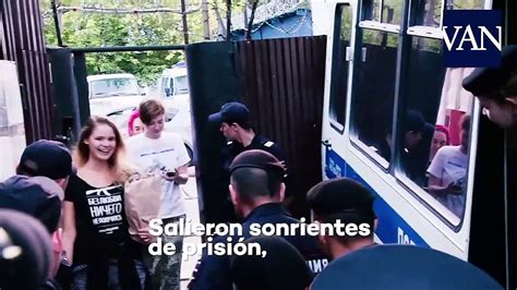 Las Pussy Riot Son Detenidas Tras Ser Liberadas De La Cárcel Vídeo