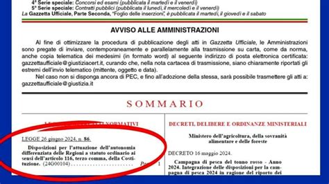 Autonomia Gazzetta Ufficiale Zaia Referendum