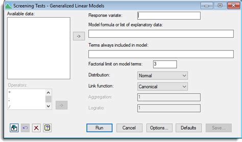 Screening Tests Generalized Linear Models Genstat Knowledge Base 2023