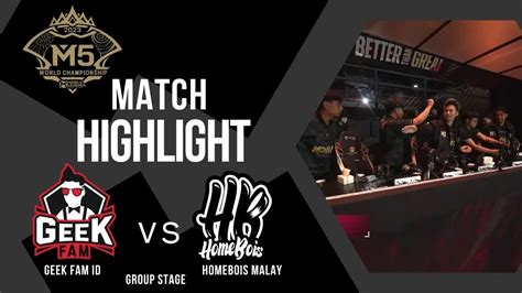 GEEK FAM VS HOMEBOIS Full Highlights M5 World Championship 2023