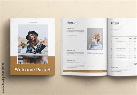 Welcome Packet Template Stock Template | Adobe Stock