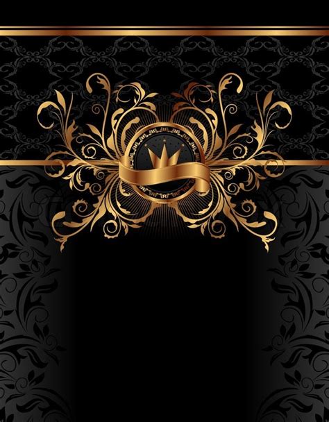 Illustration Royal Background With Golden Frame Vector Stock Vector