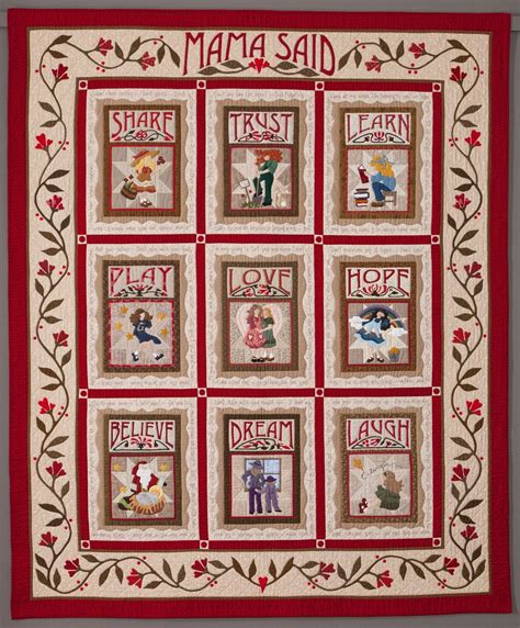 Mama Said Quilt By Sue Garman Art Quilts Beautiful Quilts Applique