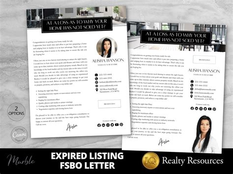 Fsbo Letter Expired Listing Flyer Template Real Estate Flyer Realtor