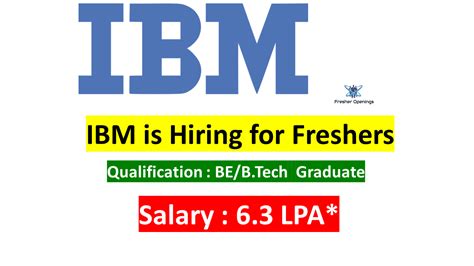 IBM Off Campus Drive For 2023 Batch Hiring For Freshers As Software