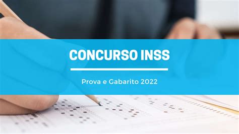 Confira O Gabarito Definitivo Do Concurso Inss